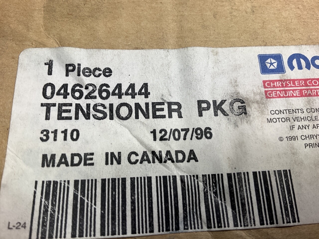 NEW - OEM 4626444 Belt Tensioner Assembly For 1992-2002 Dodge  