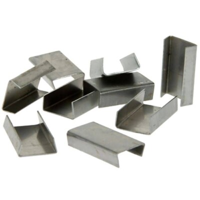 1000 x 13mm x 25mm Snap On Seals Clips For Steel Strapping Banding