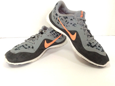 Nike Flex TR 6 Womens Sz 9.5 Training Athletic Shoes Black Gray/Peach 831578-002