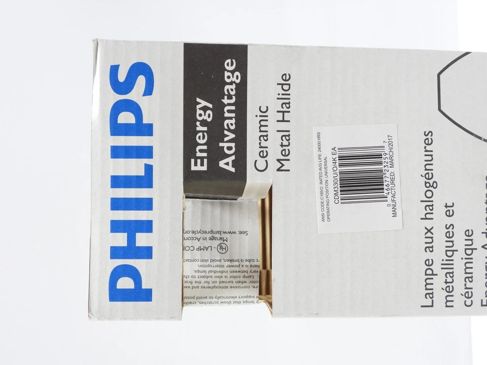 Philips 23259-5 Metal Halide Lamp Light Bulb CDM330/U/O/4K Clear ED-37 330W - Image 3 of 4
