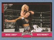 2008 Topps WWE Ultimate Rivals #71 Mickie James vs. Beth Phoenix