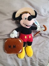 Disney Mickey Mouse Disneyana 2001 Convention Plush Bean Bag w/ Tags
