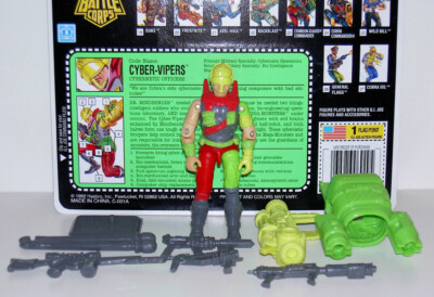 G.I.JOE 1993 CYBER-VIPER LOOSE + NEAR COMPLETE MEGA MARINES COBRA GI JOE RARE