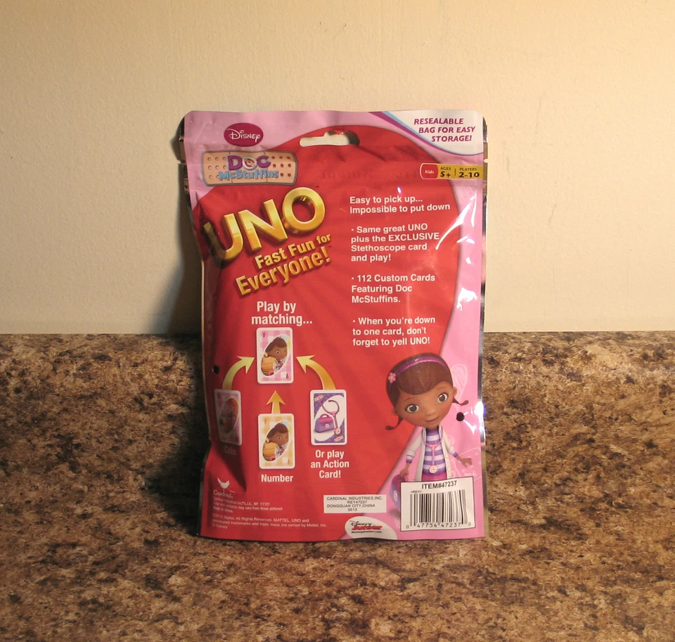 Disney DOC MCSTUFFINS UNO Card Game NEW - Image 2 of 3
