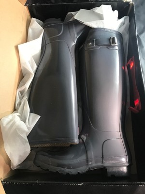 hunter boots gull grey