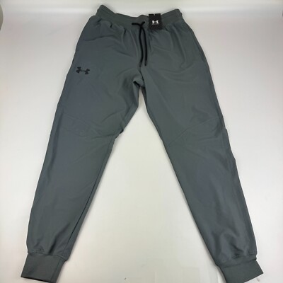 NWT Under Armor Mens Size M x 30'' UA Sportstyle Elite Joggers Gray 1374658