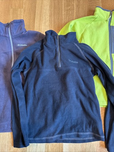 Lot 4 Columbia Fleece Jackets Sweaters Boys M 8 Full Zip Up 1/4 Zip - Picture 4 of 13