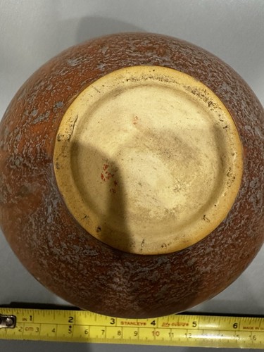 Roseville Monticello #555-4 Brown 4 Inch Handled Vase 1931 - Picture 8 of 8