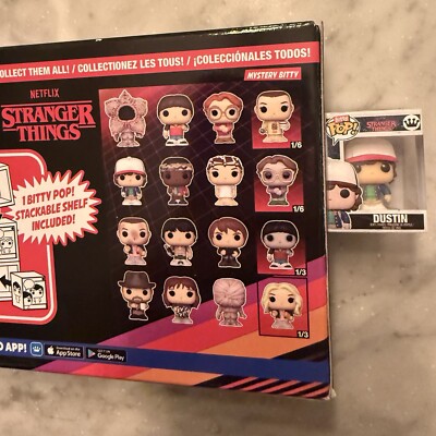 Funko Bitty Pop! ST SZN1 - Eleven 4pkand A Surprise Mystery Mini Figure - 0.9 Inch (2.2 Cm) - Stranger Things Collectable - Stackable Display Shelf Included - Gift Idea - Party
