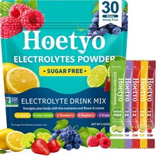 Electrolytes Powder Packets - Sugar Free Electrolyte Powder Drink Mix - 30 Stick