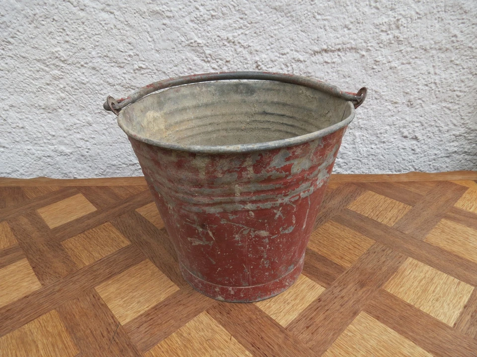 ancien seau en zinc galva - Photo 4/4