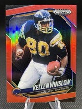 2025 Panini Prizm Black Kellen Winslow Red Prizm #’d /299 Chargers