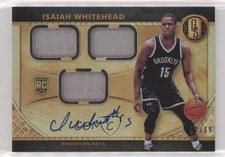 2016 Panini Gold Standard Rookie Jersey Triple 92/99 Isaiah Whitehead Auto nd3
