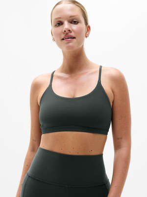 Athleta Transcend Scoop Bra A-C Yoga Studio Pilates | Elm Medium  #413241 NEW