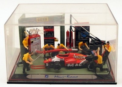 Cararama Mini-Rama 1/43 Scale Model Car 201-03 - Formula 1 Pit Stop Diorama