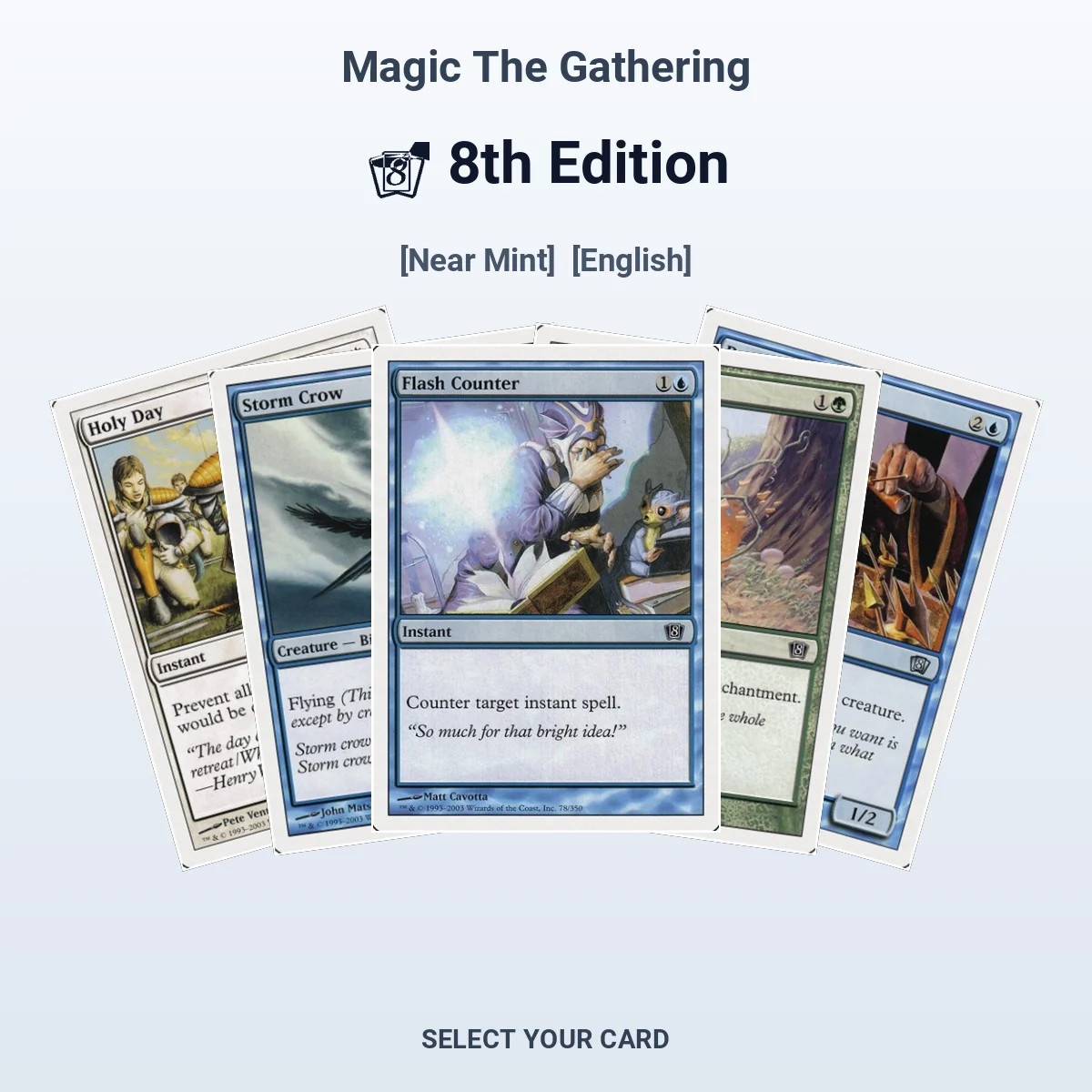 Magic The Gathering 8th Edition - Select Your Cards (NM)
