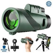 80x100 Monocular Telescope 100mm BAK-4 Prism with Tripod Phone Holder for Bird