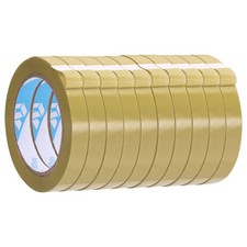 10Pcs 9/16" x 98.4 Yd Poly Bag Sealing Tape Brown