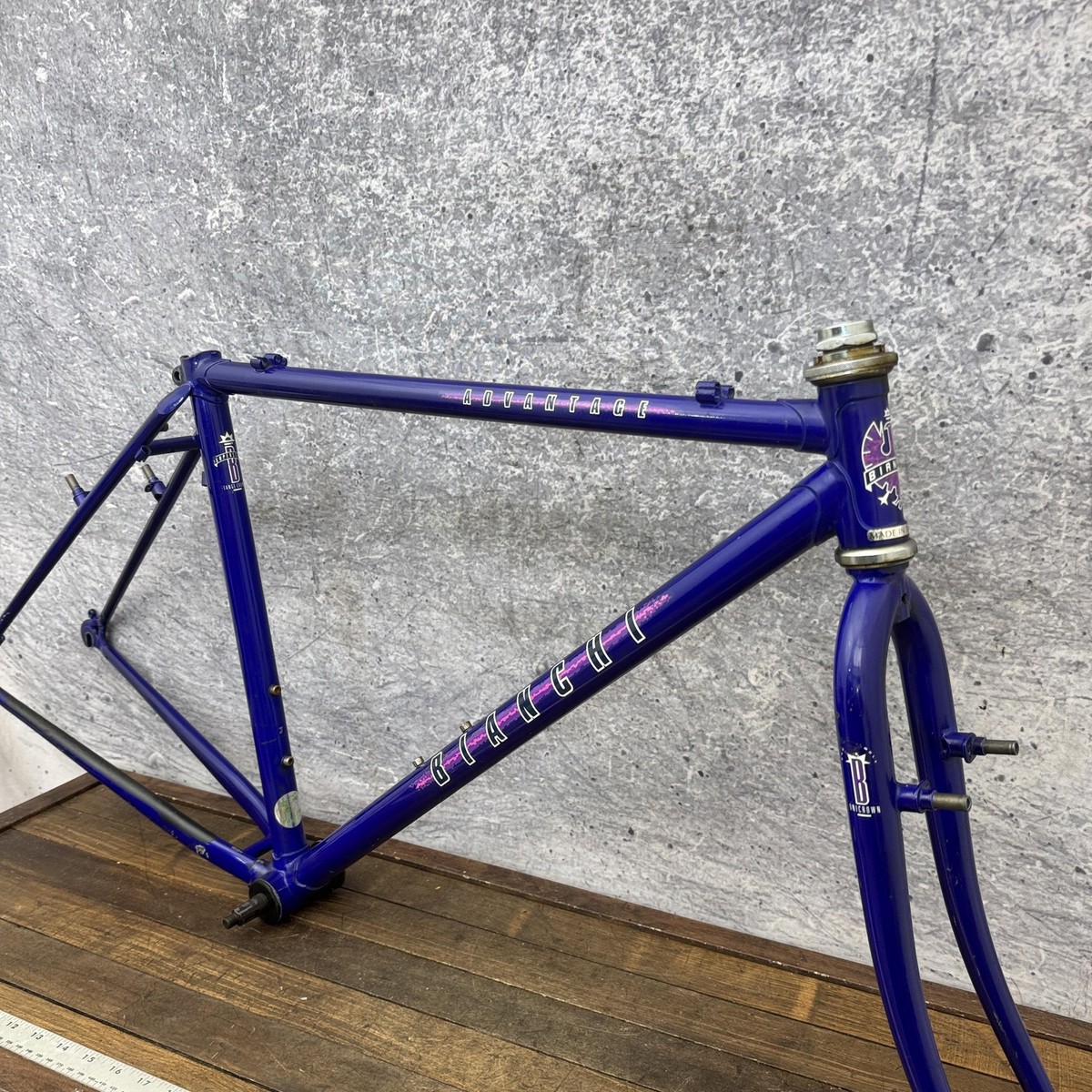 Vintage Bianchi Advantage 700c Frame 46cm Gravel Lugged Tange Cro