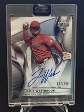 2025 Topps Chrome Black Jamie Westbrook Rookie Auto RC #/199 CBA-JWE Red Sox