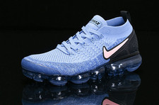 Nike Air VaporMax Flyknit 2 Light Blue Black 942842‑401 Men's Air Cushion Sneake
