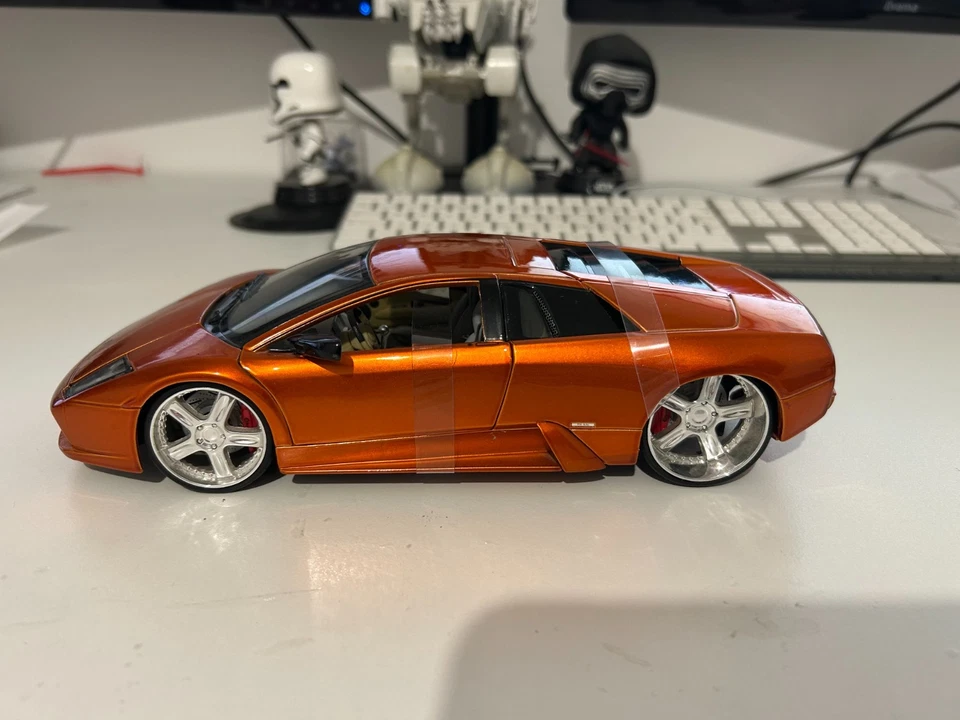 Lamborghini Murcielago 1:18 Maisto Playerz Modelo de Coche Diecast, Naranja Metálico Nuevo Foto 2 de 4