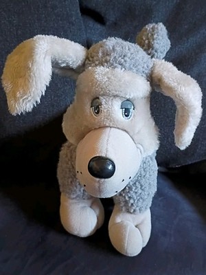 Vintage 1990 Tonka Pooch Patrol Rascal Gray Poodle Plush