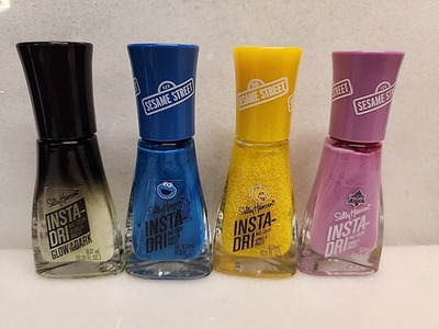#ad Lot Of 4 Sally Hansen Insta Dri Nail Polish Glow In The Dark $7.20