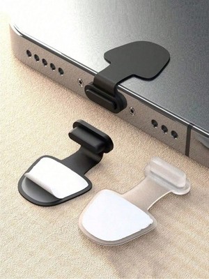 1 Stück Staub Stecker Kappe USB Ladeanschluss Schutz Silikon Cover für Typ-C & iPhone