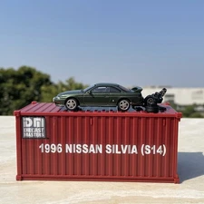 Classic JDM Nissan Silvia S14 Kouki 1:64 Diecast Model Car Green