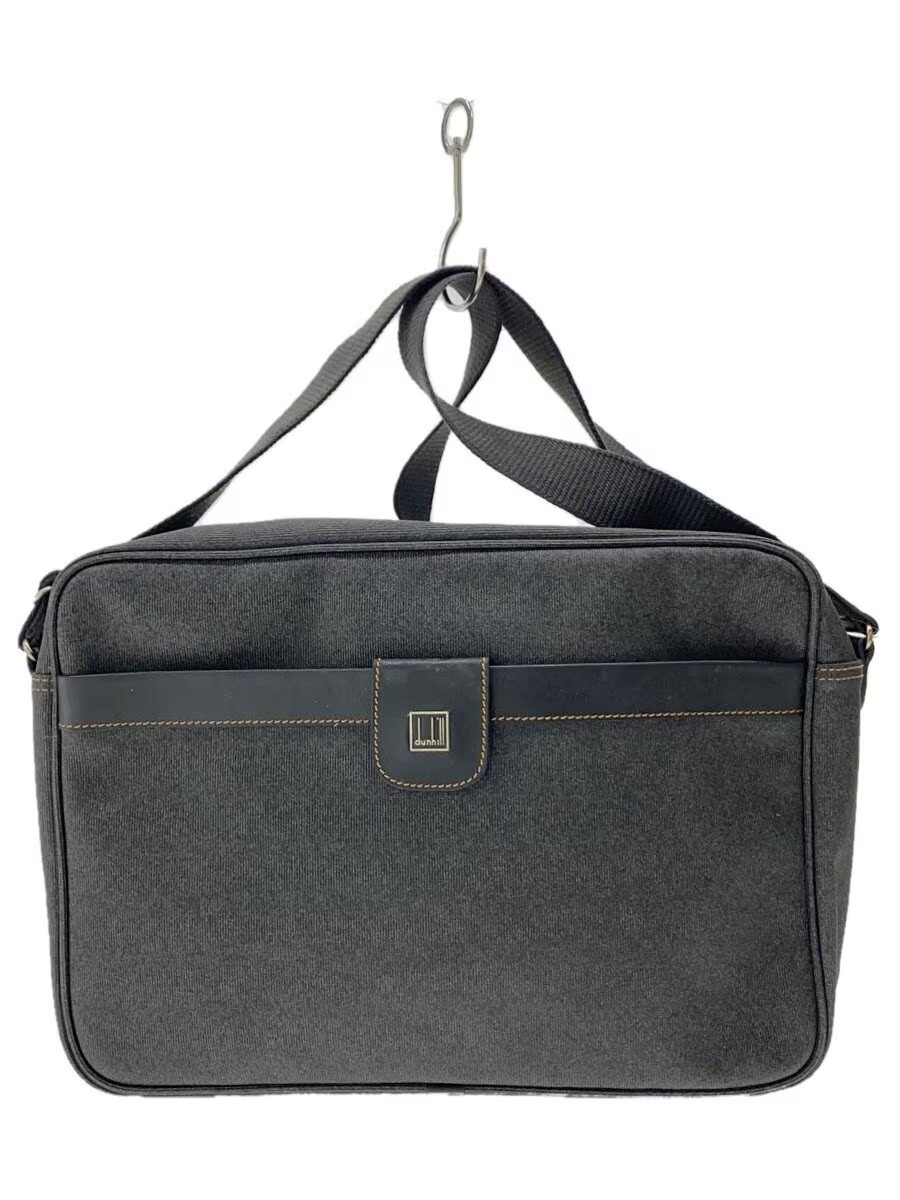 dunhill shoulder bag black plain