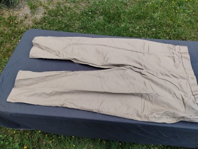 Prison Issue Khaki Men's Work Pants 52X32 made in USA