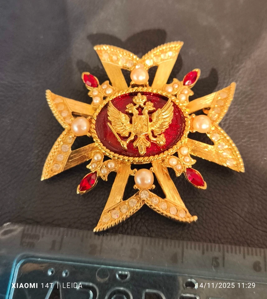 Vintage-Brosche USA Jahre 60 Politur Schwarz Signiert Monet - Vtg Brooch - Bild 4 von 4