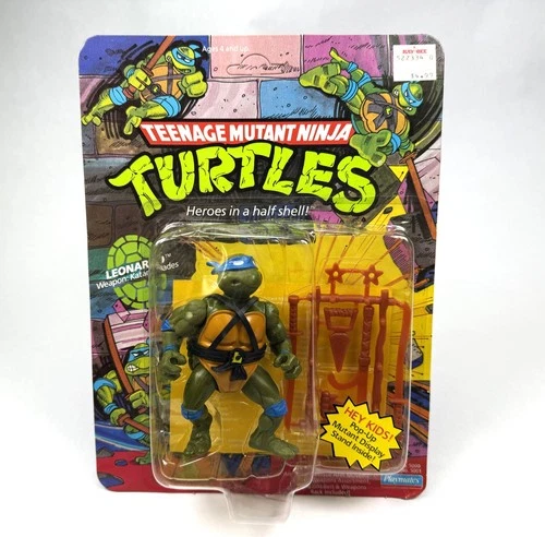 Leonardo Vintage TMNT Ninja Turtles Figure New 1988 Pop Up Display Unpunched