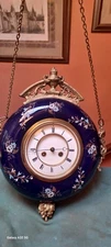 STRIKING DIFFERENT GORGEOUS COBALT BLUE CLOCK- FRENCH?- RUNS AND STRIKES