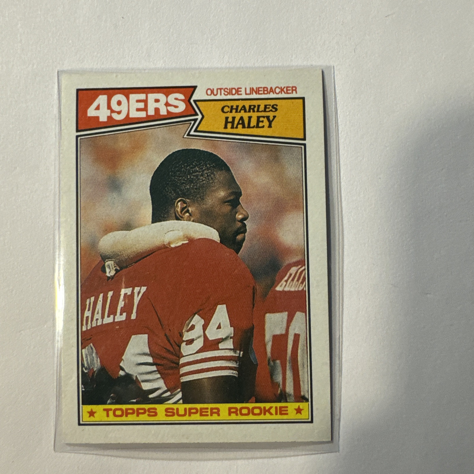 1987 Topps #125 Charles Haley San Francisco 49ers Football card Rookie RC HOF