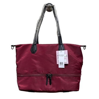 #ad Mondani New York NWT Maroon Lined Yoga Tote Weekender Bag GREAT GIFT NWT $12.49