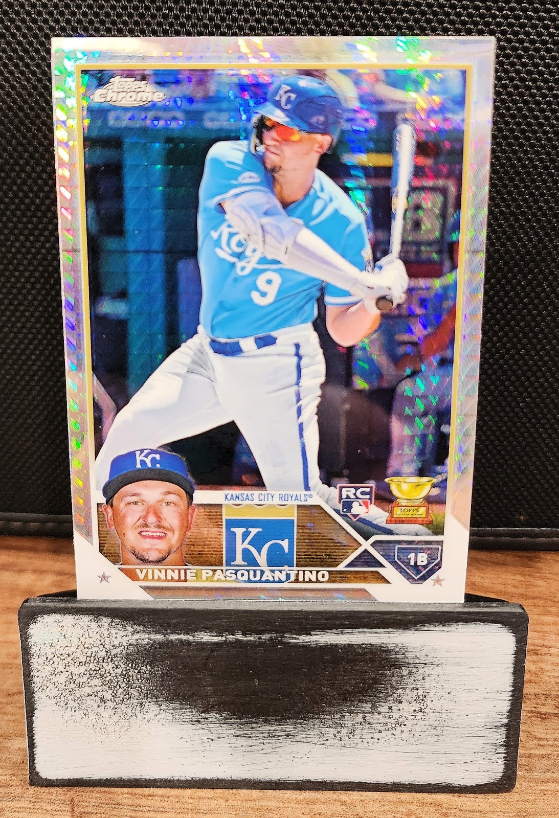Vinnie Pasquantino RC 2023 Topps Chrome Prizm Refractor 119 Rookie Royals