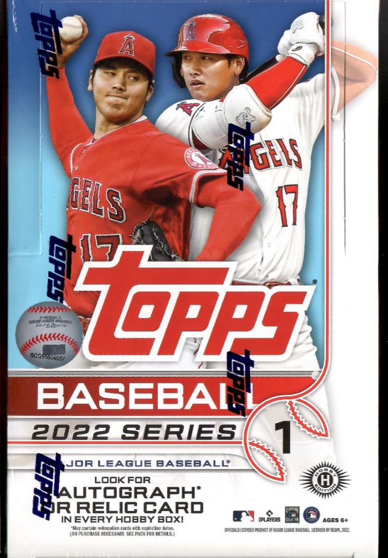 2022 Topps 3-HOBBY box baseball lot (One Each of Series 1 & 2 & Update ...