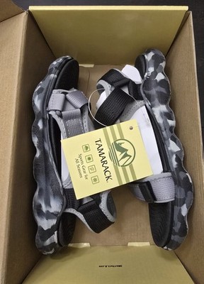 Size 3 Kids Sandals Tamarack Marbled Black & Grey River Unisex NIB