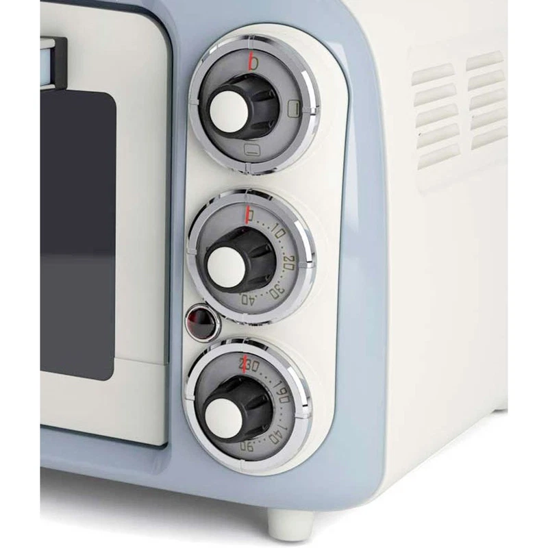 Fornetto Elettrico Vintage Ariete 979 Celeste 18 Litri 1380W Forno Pizza Retrò, fotografia 6 di 9