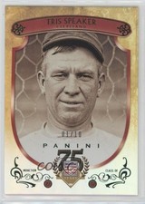 2014 Panini Hall of Fame Red Shield Green 1/10 Tris Speaker #6 HOF Shield 18wr