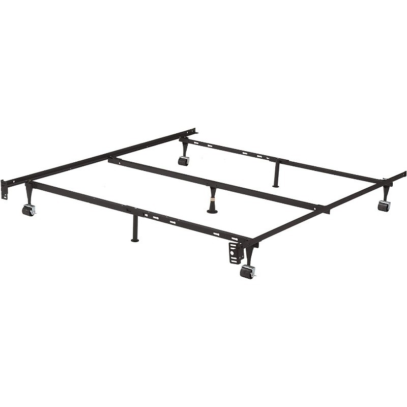Kings Brand Furniture 7-Leg Heavy Duty Metal Queen Size Bed 