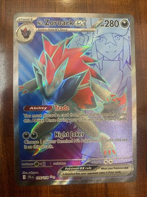 Pokemon N's Zoroark EX 175/159 Journey Together Full Art Holo NM/M