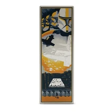 2025 3 oz Proof Colorize Niue Silver Star Wars Movie Poster Attack of the Clones