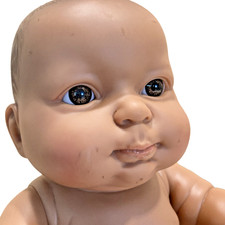 Berenguer 12" realistic chubby moving arms, legs Baby doll brown eyes