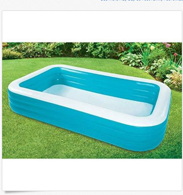 Play Day 10 Foot Inflatable Family Swimming Pool, Blue/White NEW DAMAGED BOX 192072000160 | eBay