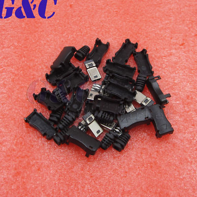 10PCS Mini USB 5Pin Male Female  Plug Socket Connector With Plastic Cover