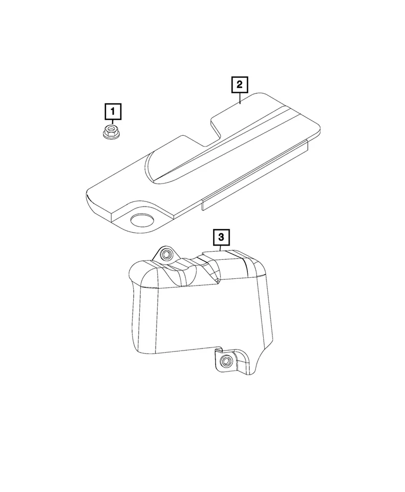 Cubierta delantera del motor original Mopar 2014-2017 ProMaster 1500/2500/3500 68233843AA Foto 4 de 4