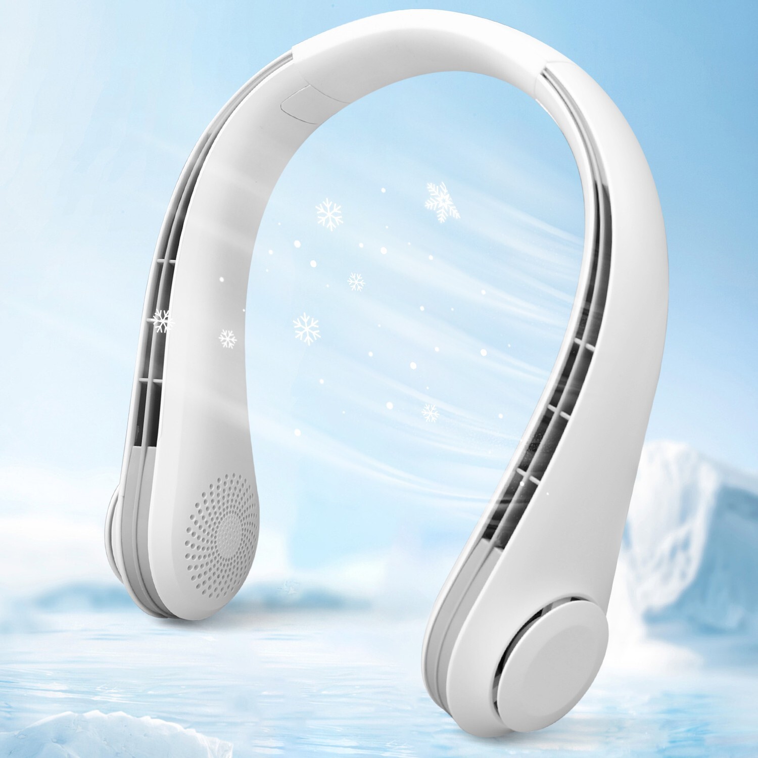 Bladeless Neck Fan - 3-Speed Portable Hanging Design | Super Strong & Silent USA